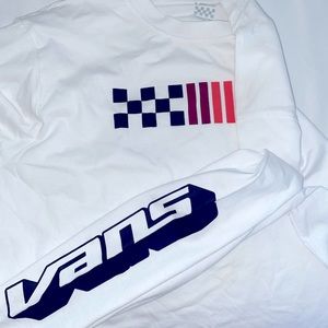 Vans Cropped Long Sleeve Logo Shirt